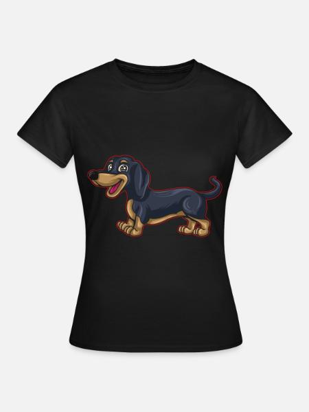 Dachshund Geschenk Dixie Wiener Doxie Dackel - Frauen T-Shirt - Schwarz