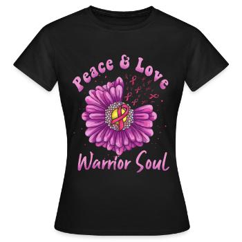 Cadeau Cancer du sein Cancer du sein Rose - T-shirt Femme - noir - Devant - AI Model Female 172 dark (172cm)