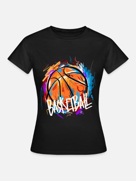 Basketball Basketballer - Frauen T-Shirt - Schwarz