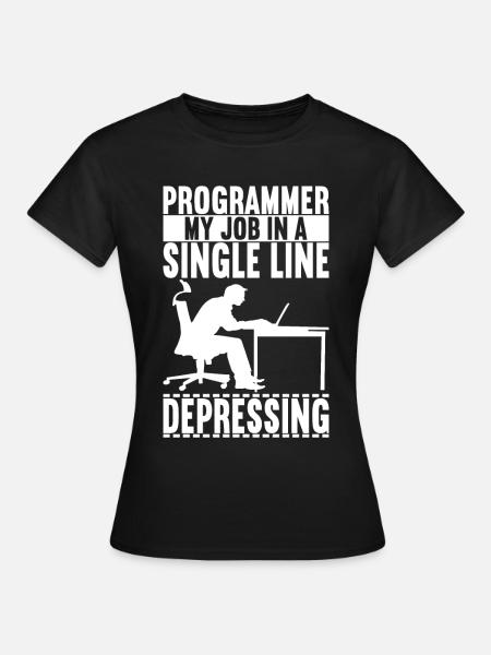 Programmierer Informatiker - Frauen T-Shirt - Schwarz