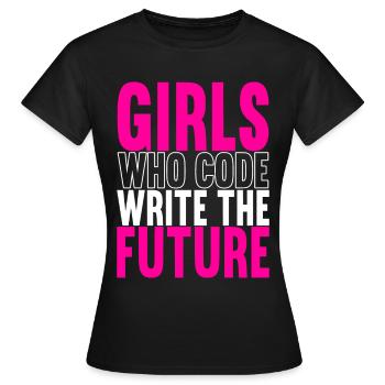 Programmierer Informatiker - Frauen T-Shirt - Schwarz - Vorne - AI Model Female 172 dark (172cm)