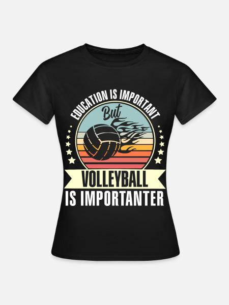 Volleyball - Frauen T-Shirt - Schwarz