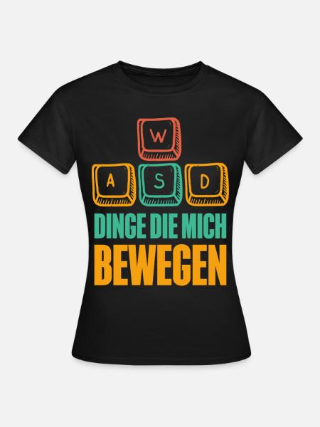 Pc Gamer Gaming - Frauen T-Shirt - Schwarz