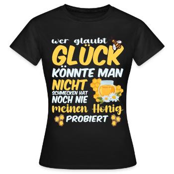 Bienenzucht und Honig - Frauen T-Shirt - Schwarz - Vorne - AI Model Female 172 dark (172cm)