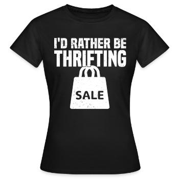 Magasin d’occasion Eco Hipster d’occasion - T-shirt Femme - noir - Devant - AI Model Female 172 dark (172cm)