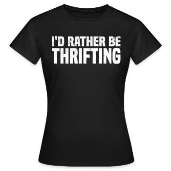 Magasin d’occasion Eco Hipster d’occasion - T-shirt Femme - noir - Devant - AI Model Female 172 dark (172cm)