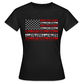 Serrurier américain Serrurier Crocheteur de Serruriers États-Unis - T-shirt Femme - noir - Devant - AI Model Female 172 dark (172cm)
