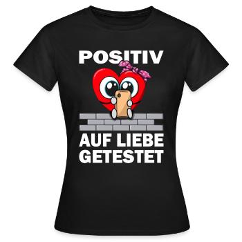 Valentinstag - Jahrestag - Verliebte Paare - Frauen T-Shirt - Schwarz - Vorne - AI Model Female 172 dark (172cm)