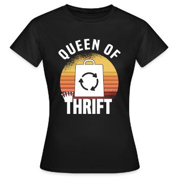 Magasin d’occasion Eco Hipster d’occasion - T-shirt Femme - noir - Devant - AI Model Female 172 dark (172cm)