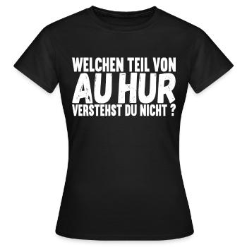 Aachener Slang - Frauen T-Shirt - Schwarz - Vorne - AI Model Female 172 dark (172cm)