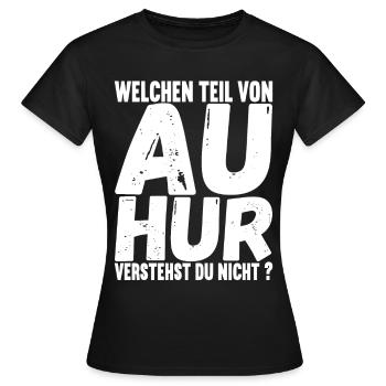 Aachener Slang - Frauen T-Shirt - Schwarz - Vorne - AI Model Female 172 dark (172cm)