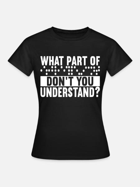 Blind visual impairment - Women's T-Shirt - black