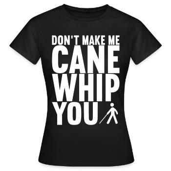 Blind visual impairment - Women's T-Shirt - black - Front - AI Model Female 172 dark (172cm)