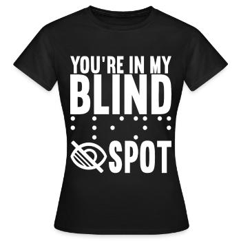 Blind visual impairment - Women's T-Shirt - black - Front - AI Model Female 172 dark (172cm)