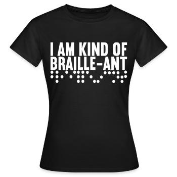 Blind visual impairment - Women's T-Shirt - black - Front - AI Model Female 172 dark (172cm)