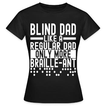 Blind visual impairment - Women's T-Shirt - black - Front - AI Model Female 172 dark (172cm)