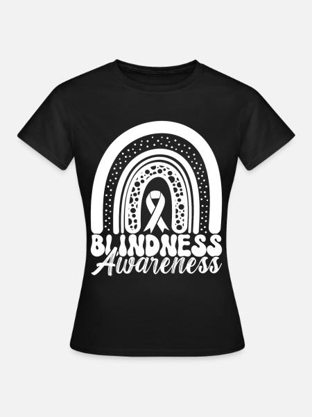 Blind Sehbehinderung - Frauen T-Shirt - Schwarz