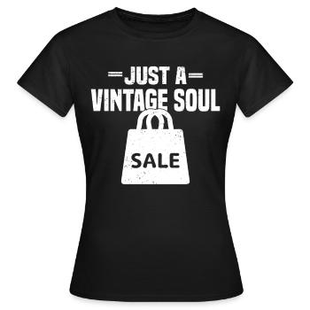 Magasin d’occasion Eco Hipster d’occasion - T-shirt Femme - noir - Devant - AI Model Female 172 dark (172cm)