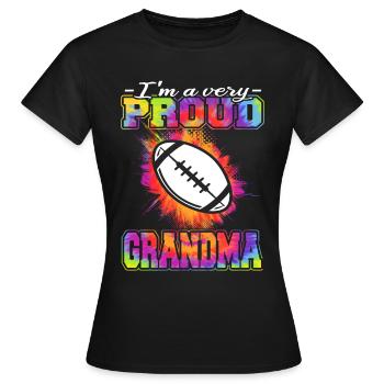 Joueurs de football - Football américain - T-shirt Femme - noir - Devant - AI Model Female 172 dark (172cm)