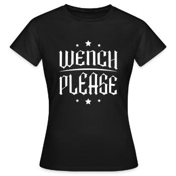 Dirne Bitte Renaissance Fair Wikinger Ren Faire - Frauen T-Shirt - Schwarz - Vorne - AI Model Female 172 dark (172cm)
