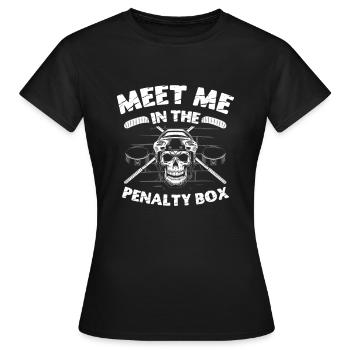 Treffen Sie Mich Im - Frauen T-Shirt - Schwarz - Vorne - AI Model Female 172 dark (172cm)