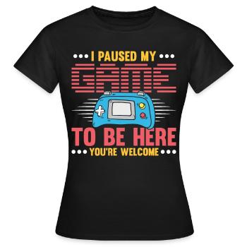 Niveau 40 Déverrouillé - T-shirt Femme - noir - Devant - AI Model Female 172 dark (172cm)