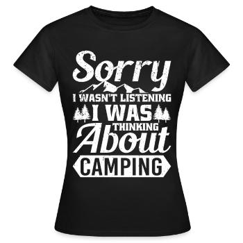 Entschuldigung, Ich Habe Zugehört, Ich - Frauen T-Shirt - Schwarz - Vorne - AI Model Female 172 dark (172cm)