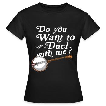 Banjo - T-shirt Femme - noir - Devant - AI Model Female 172 dark (172cm)