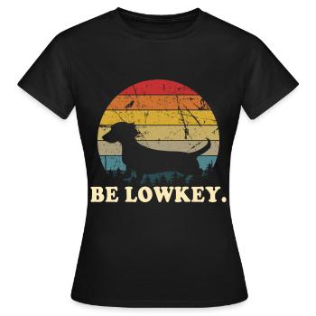 Dachshund Geschenk Dixie Wiener Doxie Dackel - Frauen T-Shirt - Schwarz - Vorne - AI Model Female 172 dark (172cm)