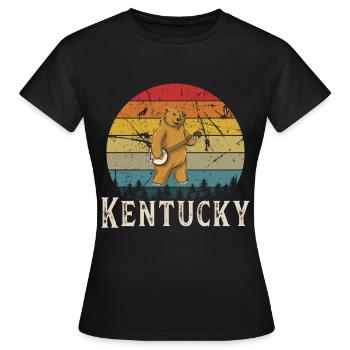 Chemises Banjo Pour Hommes Bluegrass Appalachia Folk - T-shirt Femme - noir - Devant - AI Model Female 172 dark (172cm)