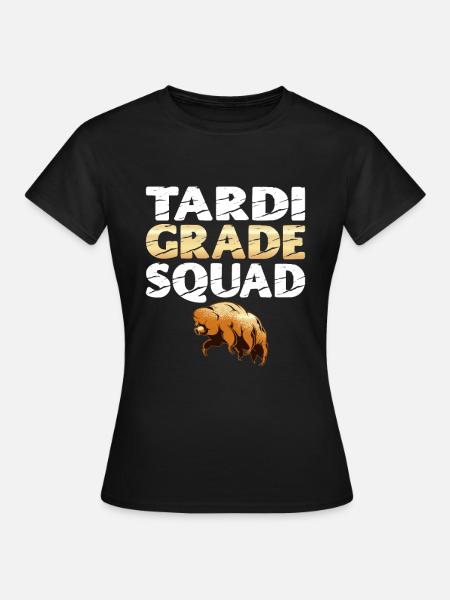 Tardigrade Squad Moss Piglet - Frauen T-Shirt - Schwarz