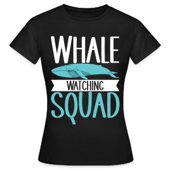 Whale Watchers - Women's T-Shirt - black - Front - AI Model Female 172 dark (172cm)