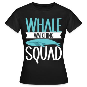 Whale Watchers - Women's T-Shirt - black - Front - AI Model Female 172 dark (172cm)