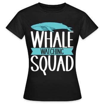 Whale Watchers - Women's T-Shirt - black - Front - AI Model Female 172 dark (172cm)