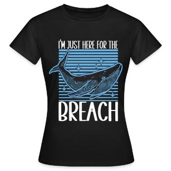 Whale Watchers - Women's T-Shirt - black - Front - AI Model Female 172 dark (172cm)