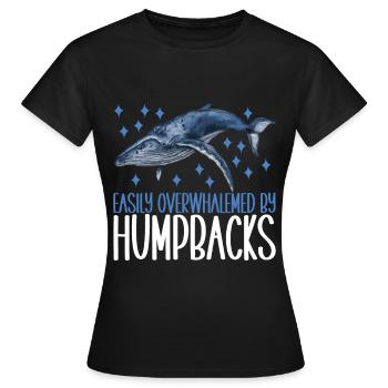 Whale Watchers - Women's T-Shirt - black - Front - AI Model Female 172 dark (172cm)