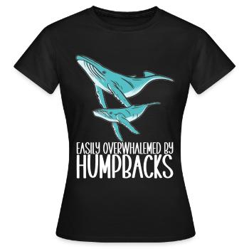 Whale Watchers - Women's T-Shirt - black - Front - AI Model Female 172 dark (172cm)