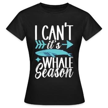 Whale Watchers - Women's T-Shirt - black - Front - AI Model Female 172 dark (172cm)