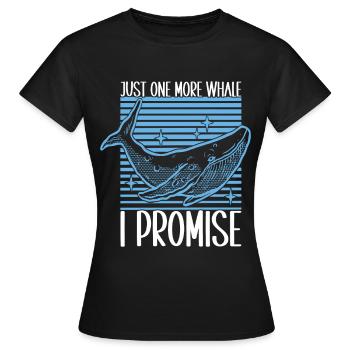 Whale Watchers - Women's T-Shirt - black - Front - AI Model Female 172 dark (172cm)