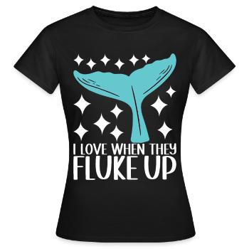 Whale Watchers - Women's T-Shirt - black - Front - AI Model Female 172 dark (172cm)