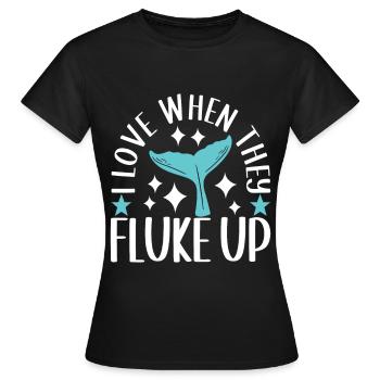 Whale Watchers - Women's T-Shirt - black - Front - AI Model Female 172 dark (172cm)