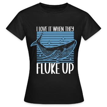 Whale Watchers - Women's T-Shirt - black - Front - AI Model Female 172 dark (172cm)