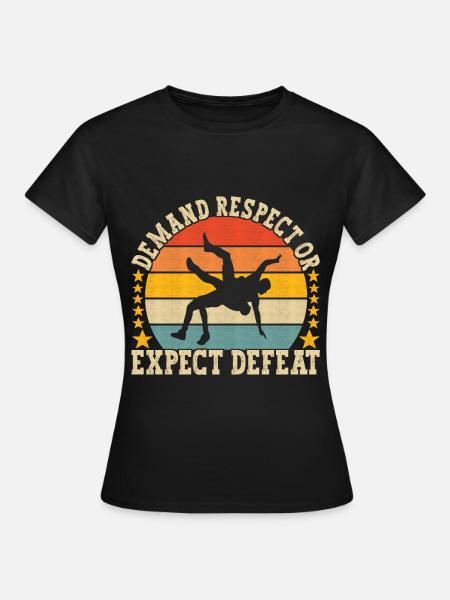 Wrestling Ringen Ringer - Frauen T-Shirt - Schwarz
