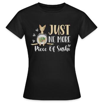 Nur Noch Ein Stück Sushi-rollen Japanischer - Frauen T-Shirt - Schwarz - Vorne - AI Model Female 172 dark (172cm)