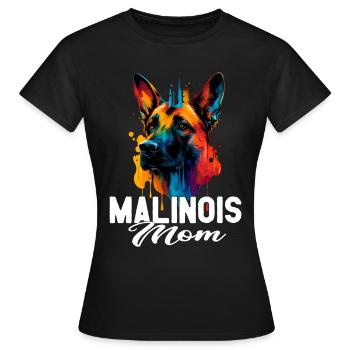 Malinois - Hundeliebhaber - Hundebesitzer - Frauen T-Shirt - Schwarz - Vorne - AI Model Female 172 dark (172cm)