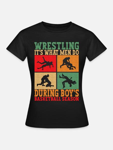 Wrestling Ringen Ringer - Frauen T-Shirt - Schwarz