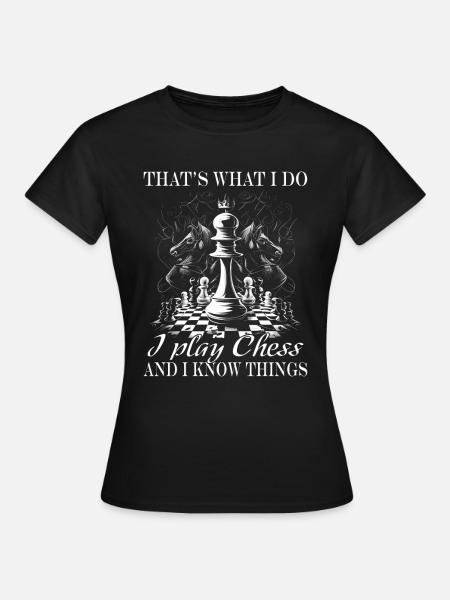 Échecs - Joueur d’échecs - T-shirt Femme - noir