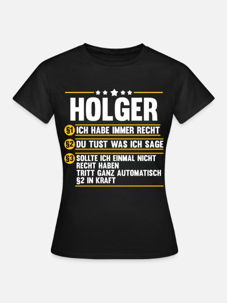 Holger - Frauen T-Shirt - Schwarz