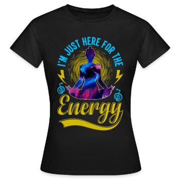 Praticiens de Reiki & Maître Reiki - T-shirt Femme - noir - Devant - AI Model Female 172 dark (172cm)