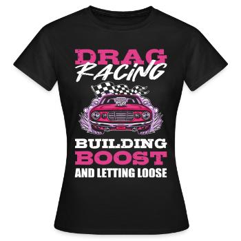 Drag Racing Drag Racer Drag Race Motor Sport - Frauen T-Shirt - Schwarz - Vorne - AI Model Female 172 dark (172cm)